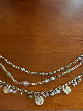 Multicolor and Multi-strand 18” Necklace
